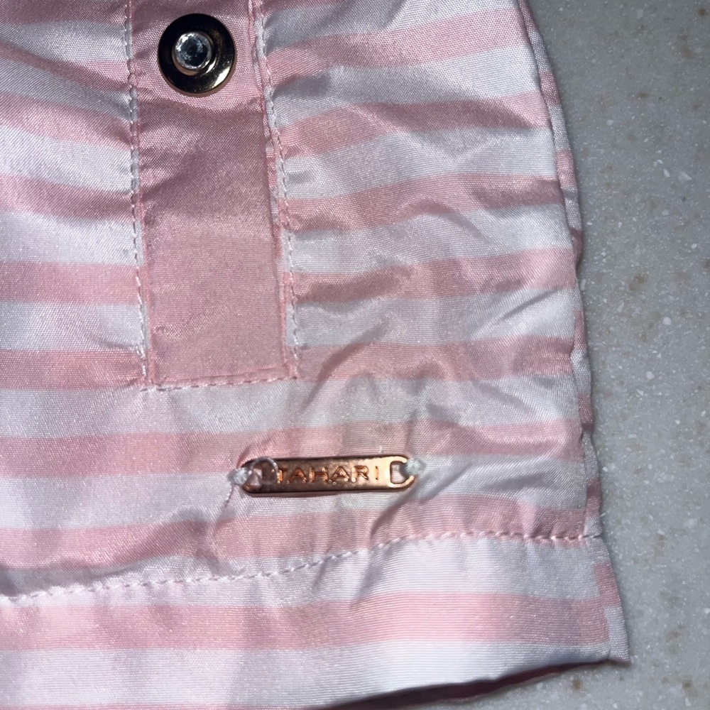 Tahari Pink Striped Baby Jacket - Picture 4 of 4